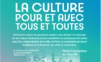 La culture pour et avec tous et toutes- Mardi 3 septembre de 17h à 19h